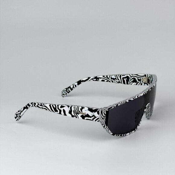 Celine CL40195I 04A BRAND NEW Sunglasses Zebra Smoke Shield Mask Unisex - Picture 9 of 12